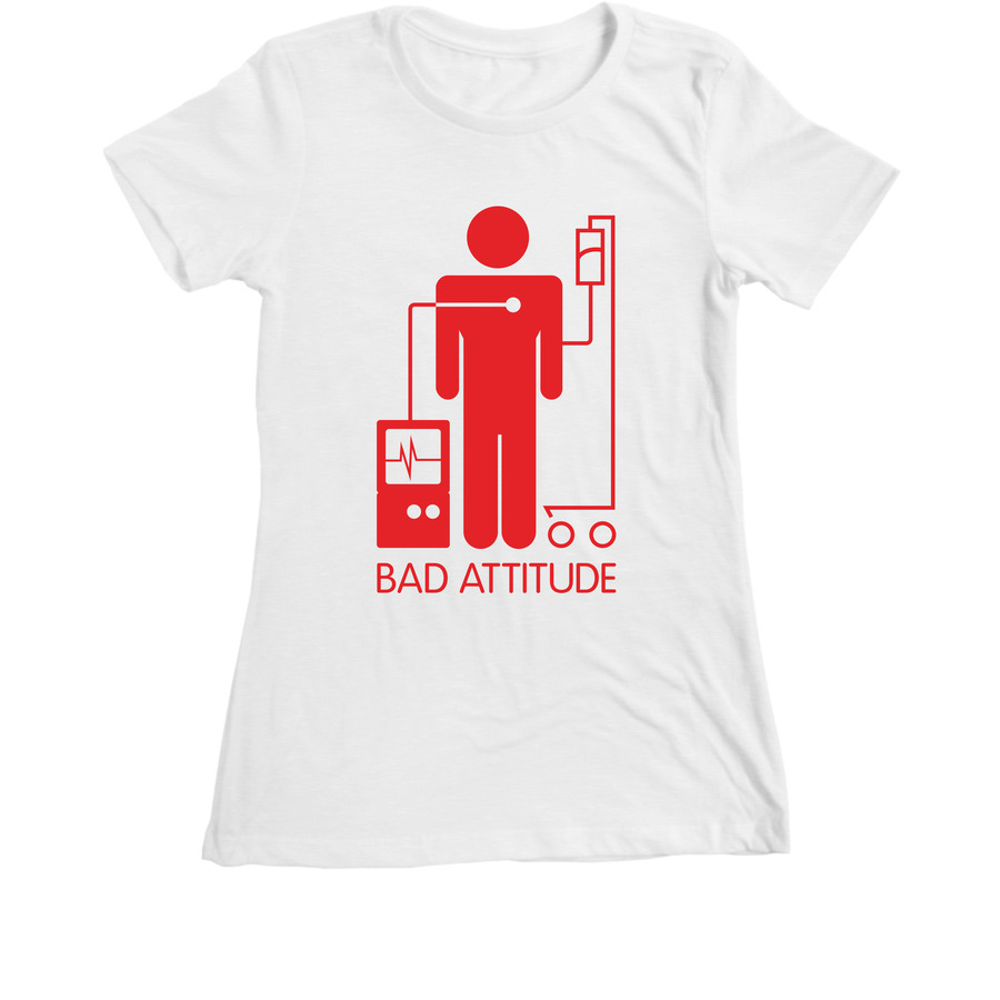 Bad Attitude white